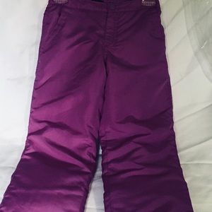 Purple Girls Snow Pants
